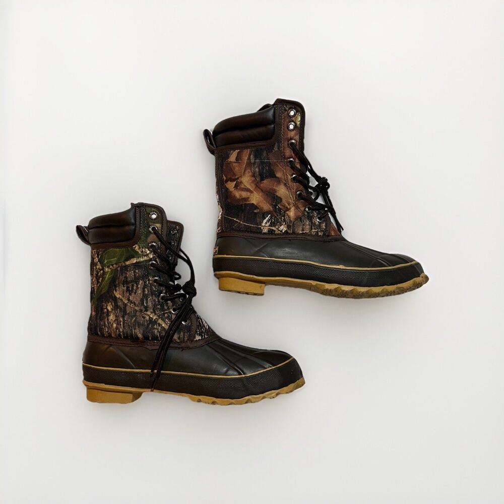 Pro Line Thinsulate 200g  Camo Hunting Boots Hiking Mens Size 8